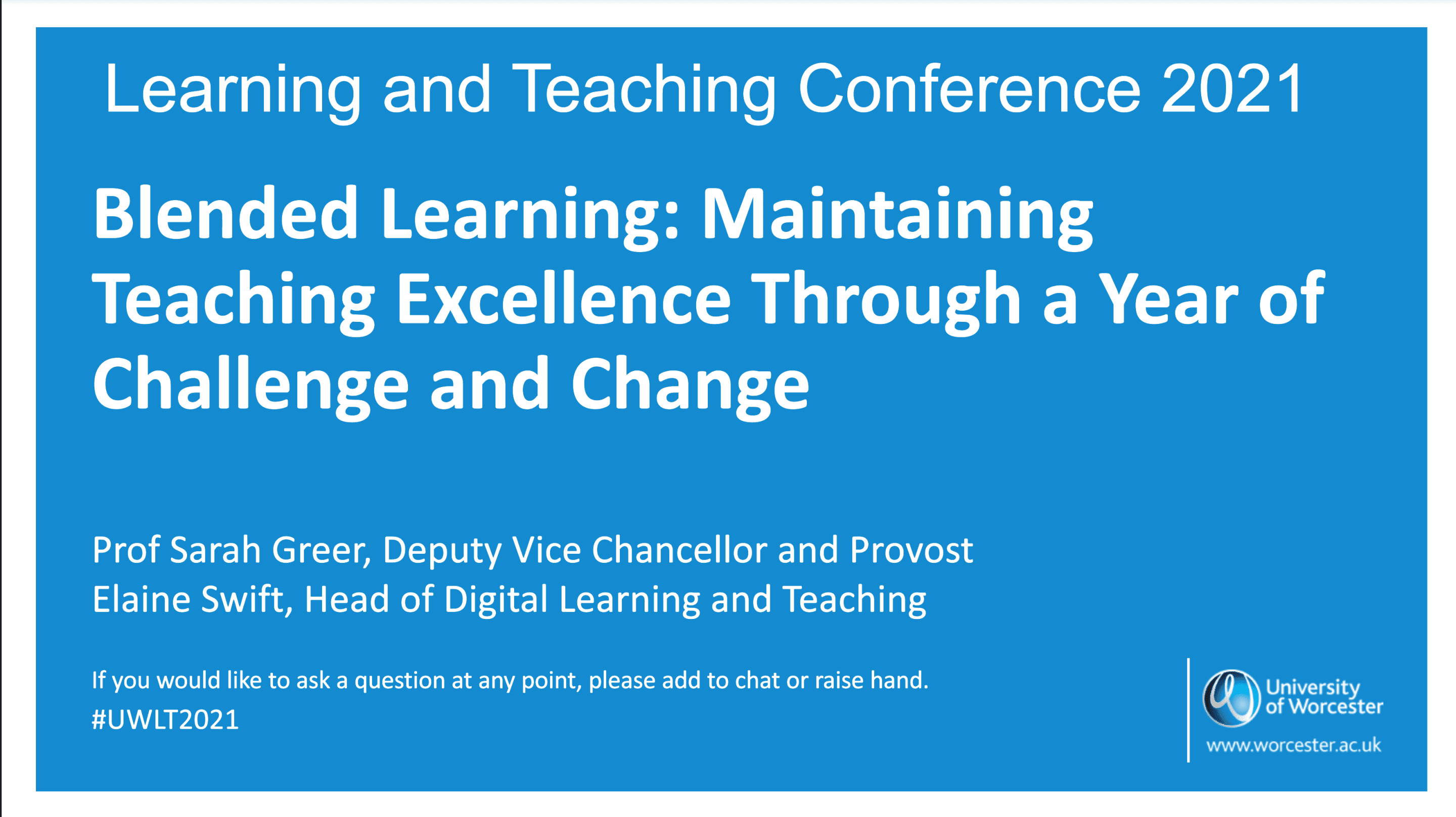Maintaining Teaching Excellence Through a Year of Challenge and Change Maintaining Teaching Excellence Through a Year of Challenge and Change
